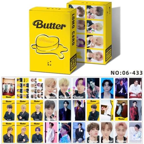 30PCS NEW KPOP South Korean Groups Bangtan Boys Album Poster Lomo Cards Butter Map of The Soul Card Photocard Lomo Cards Gift