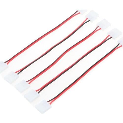 5pcs 2PIN Connector Wire 14cm for 5730 5630 5050 Single Color LED Strip Light Drop shipping