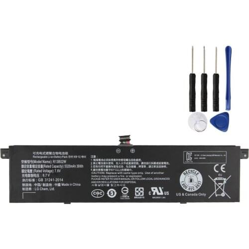 Laptop Battery R13B01W R13B02W For Xiaomi Mi Notebook Air 13 13.3" 161301-01 Replacement Batteries 5320mAh