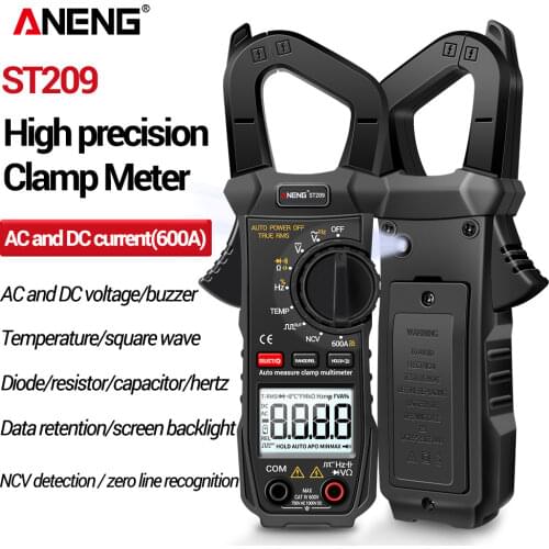 ANENG ST209 6000 Counts True RMS Digital Professional Multimeter Clamp DC/AC Current Clamp Tester Meters Voltmeter Auto Range