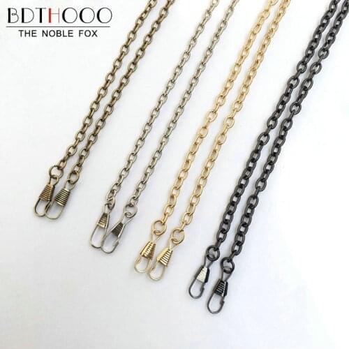 BDTHOOO 10pcs/lot 120cm Replacement Metal Chain Strap For Shoulder Bag Handbag Antique Handle DIY Bag Strap Accessories Hardware