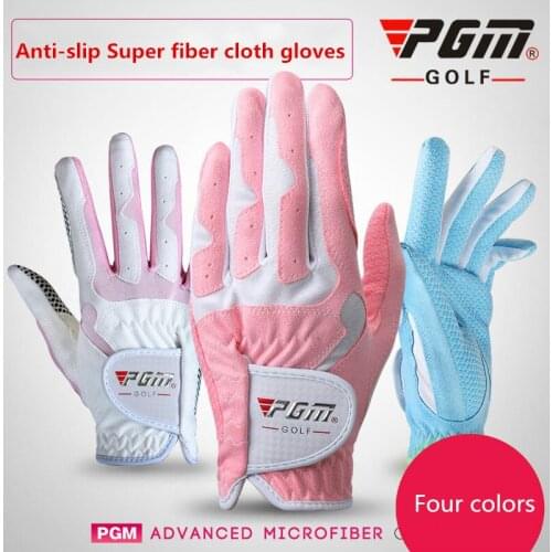 PGM brand golf gloves womens models super fiber cloth anti-skid wear-resisting double hands gloves