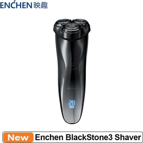 Enchen BlackStone3 Shaver IPX7 3D Electric Shaver Type-C Rechargeable Washable Razor 3 Blades Portable Trimmer