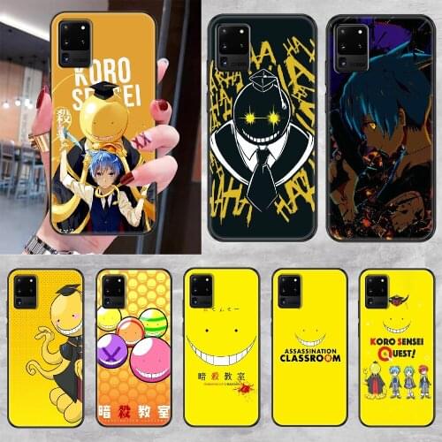 Assassination Classroom Phone case For Samsung Galaxy Note 4 8 9 10 20 S8 S9 S10 S10E S20 Plus UITRA Ultra black luxury coque
