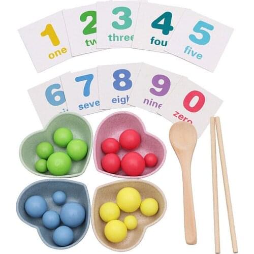 Candywood Children Math Toys Kids Early Educational Toys Clip Beads Multi-functional Learning Toy for Children Montessori