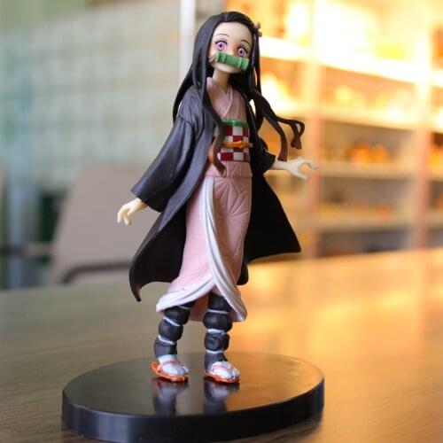 Demon Slayer PVC Action Figures Tanjirou Nezuko Anime Kimetsu no Yaiba Figurine Model Toys