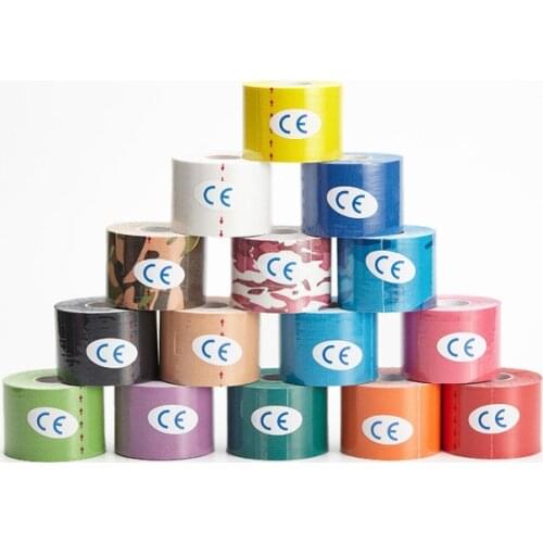 6 PACK Rolls Kinesiology Tape 5M Athletic Sports Tapes Waterproof Knee Shoulder Ankle Elbow Physio Strain Injury Support