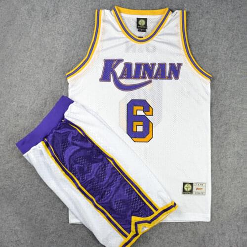 SLAM Cosplay Costume Kainan School No. 6 SOICHIRO JIN Basketball Jersey + Shorts Suit Sportswear Team Uniform Size M-XXL