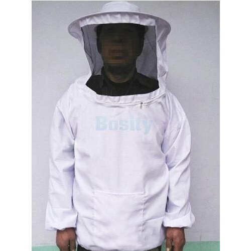 Beekeeping Jacket Veil Bee Keeping Suit Hat Pull Over Smock Protective Equipment