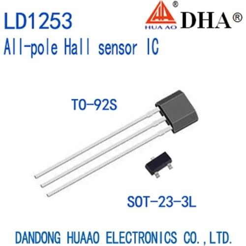 LD1253 All-pole Hall sensor ASIC TO-92S SOT23-3L