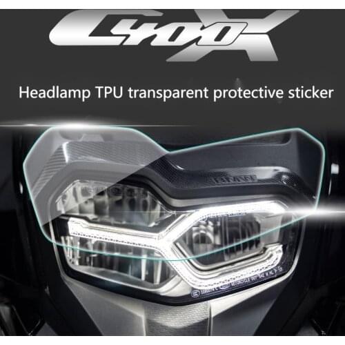 Motorcycle Headlamp Film Protective Refitting Sticker Car Scratch Proof Waterproof Transparent for Bmw C400x