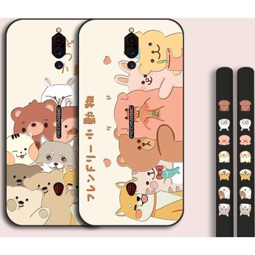 Cartoon Piggy Silicone Case For ZTE Nubia Red Magic 6 Pro TPU Back Cover Cute Bumper For Nubia Red Devil 5G