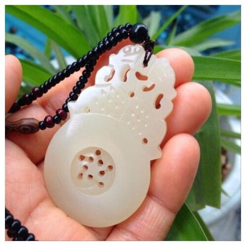Natural Green Jade Hand-carved Jade Pendant Fine Necklace for Women Men Pendants Fashion Necklaces Jadeite Jewelry