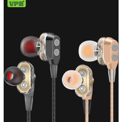 VPB T1 Earphone Super Bass Microphone in ear 3.5mm For iphone 6 6s xiaomi for Mobile phone