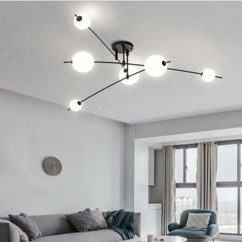 Nordic LED chandelier modern Creative Grinding beans Hanging Lamp Dining Room Kitchen hanging light rotatable adjustable Fixture