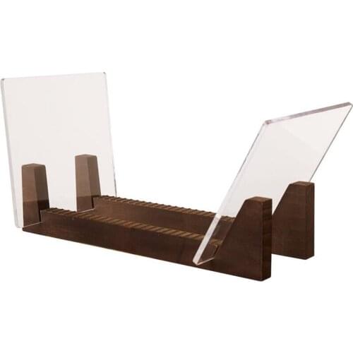 New Vinyl Record Storage Holder - Acrylic Ends - Display Your Singles and LPs in This Modern Portable Rack Unit