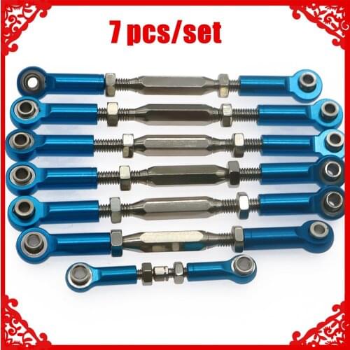 Alloy+steel full set of tie rods turnbuckles for rc hobby model car 1/10 Traxxas Slash 2WD short course upgrade parts