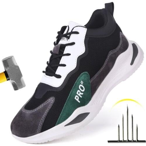 Work Sneakers Men Indestructible Steel Toe Work Shoes Safety Boot Men Shoes Anti-puncture Working Shoes For Men Dropshipping
