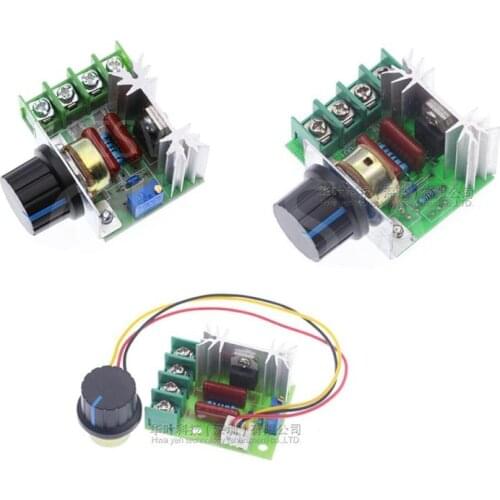 AC 220V 2000W SCR Voltage Regulator Dimming Dimmers Motor Speed Controller Thermostat Electronic Voltage Regulator Module