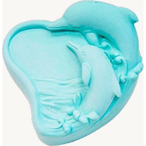 PRZY Dolphin Silicone Mould Craft Art Silicone Soap Mold DIY Handmade Candle Molds Resin Clay Aroma Stone Moulds Silicone Rubber