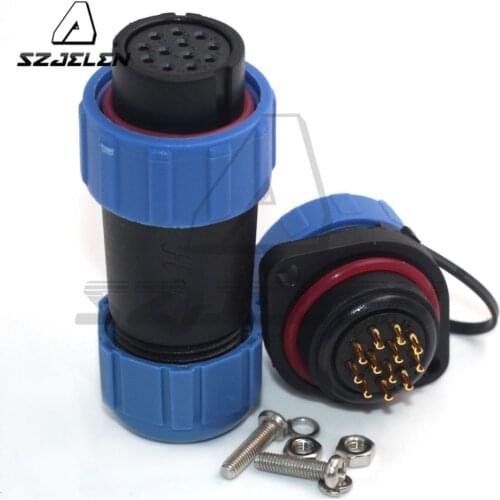 SP21 Waterproof IP67Connector 2 3 4 5 6 7 8 9 10 12 pin In-line Waterproof Panel Mount Circular Aviation Cable