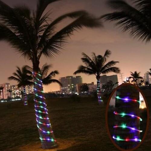 Solar Light Garden Waterproof String Light 5M/50LED Colorful Hose Solar Light Wedding New Year Christmas Garden Decoration