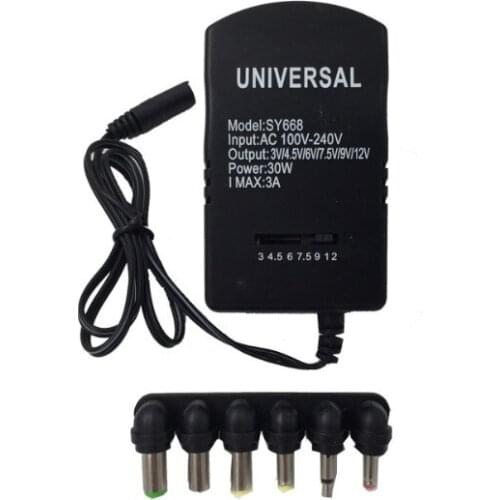 Voltage Adjustable Universal Power Adapter 110 220V to 12V 3V 4.5V 6V 7.5V 9V AC DC Adapter 3A Max 12 Volt Power Supply Adaptor