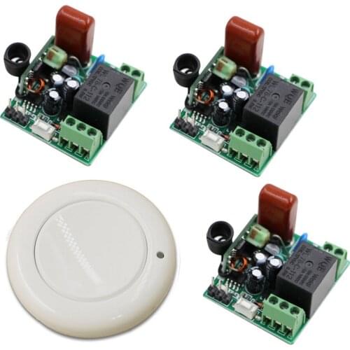 High Quality Smart Switch 1Channel Wireless Relay 220V Remote Control Light Switch RF Mini Receiver with Transmitter New