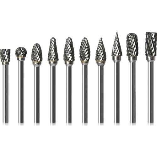 High quality electric drill Polishing head Carbide rotary file Tungsten Steel milling cutter woodworking Polished carving knife