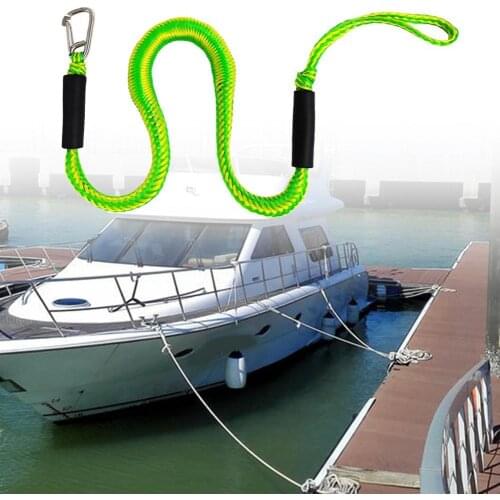 2 Colors High Quality Anchoring Rope Yacht Elastic Cord with Hook Premium Bungee Rope Stable for Pontoons