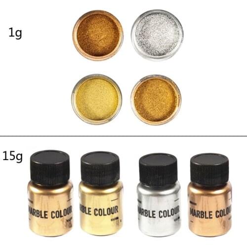 4 Color Mirror Metal Texture Pearl Powder Epoxy Resin Colorant Glitter Marble Metallic Pigment Resin Dye Jewelry Making U7EC