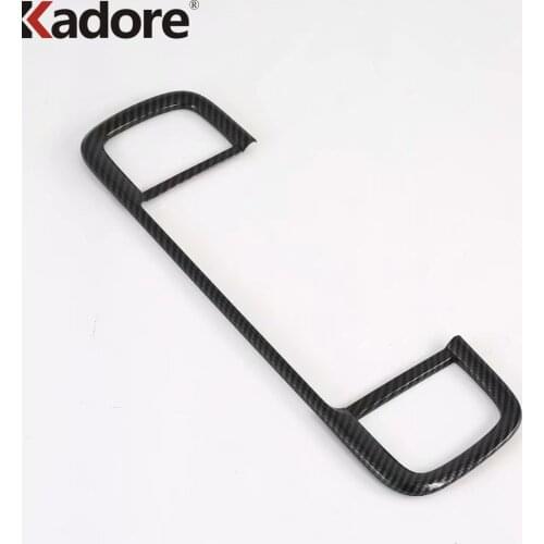 ABS Carbon Fiber Interior Accessories Center Air Conditioning Outlet Vent Trim Cover Sticker For Hyundai Venue 2019 2020