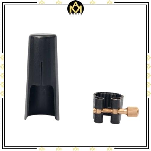 Soprano Sax Saxophone Accessories Leather Ligature Fastener With Plastic Cap