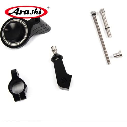 Arashi For YAMAHA YZF R6 2006-2012 Steering Stabilizer Damper Bracket Support Frame Mount YZF-R6 2006 2007 2008 2009 2010 11 12