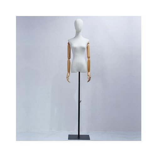 3style Wood Hand Color Female Full Head Mannequin Body Stand Wedding Dress Sewing Base Flexible Women,Adjustable Rack 1PC D399