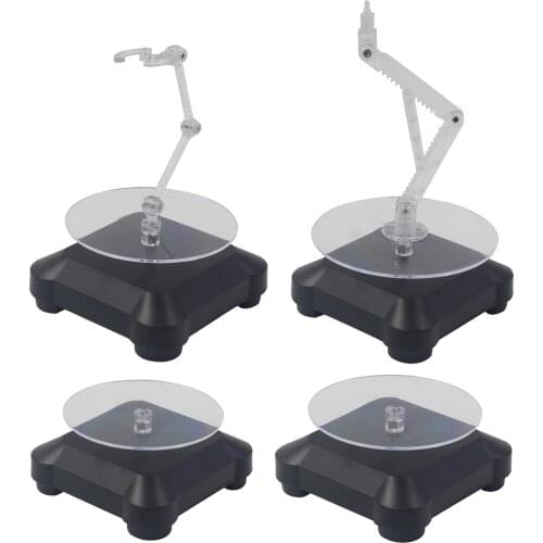 Display Stand Turntable, Battery Rotating Display for Jewelry Spinner Watch Hobby Collection Holder