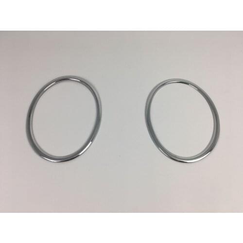 For Nissan Juke 2010-2014 Car Styling Head Lamp Front Bumper Headlight Ring Trim Cover Abs Chrome Auto Accessories 2pcs