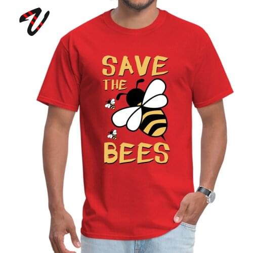 Save The Bees New Coming Men Top T-shirts Round Collar God Sleeve Street Fabric Tops Shirts Slim Fit Tee-Shirts Harajuku