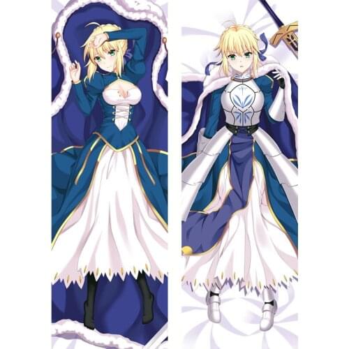 Japanese Anime Fate/stay night Altria Pendragon Dakimakura Anime Girl Body Pillow Cover Waifu Otaku Cosplay Huggable Pillowcase