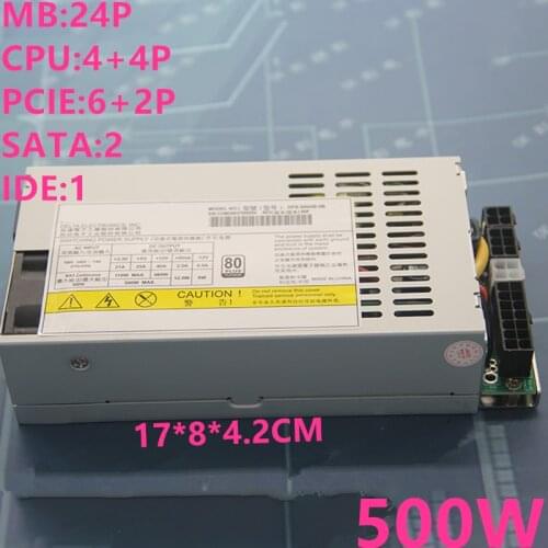 New PC PSU For Delta Fully Modular 80plus Platinum ITX FLEX Small 1U -12V LOLI K39 K49 T34 R47 R44 M41 A35 S3 For DPS-500AB-5 B
