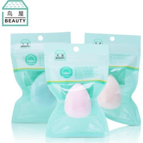 Single Bag Hydrophilic Water Drop Powder Puff Bubble Water Larger Wet And Dry Dual Purpose Makeup N380