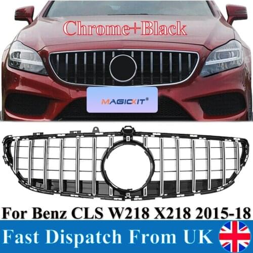 MagicKit For Mercedes Benz W218 CLS CLS500 CLS550 Front Grille W/Camera Hole GTR 2015-18