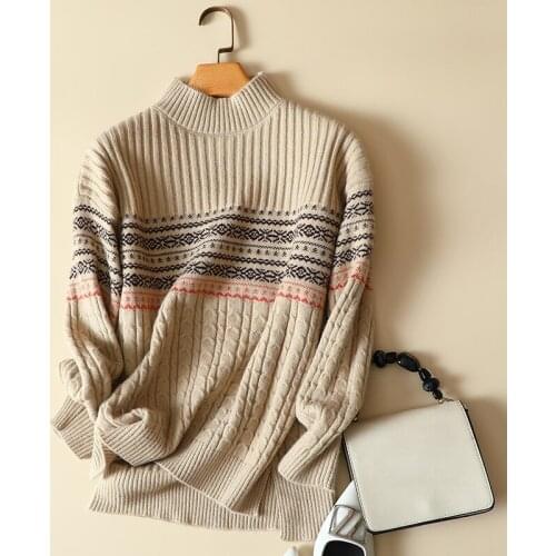 Thicken Warm Knitted Women Sweater And Pullovers Winter New Female Pulls Outwear Coats Tops