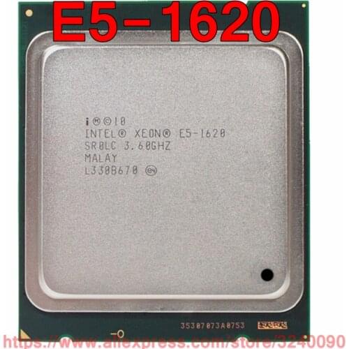 Intel Xeon CPU E5-1620 SR0LC 3.60GHz Quad-Core 10M LGA2011 E5 1620 processor free shipping speedy ship out