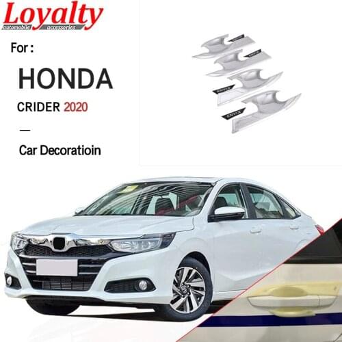 Loyalty For Honda CRIDER 2019 2020 External Door Handle Bowl Trim Decoration ABS Silver Car Accessories Auto Styling