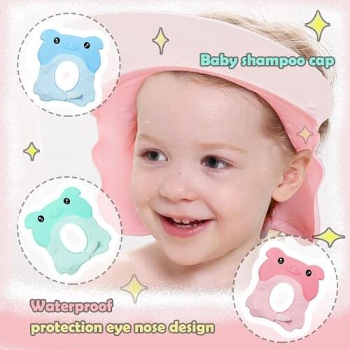 Kids Wash Hair Shield Adjustable Shampoo Shower Cap Protect Eyes Ear waterproof Children Bathing Wash Hair Shield For Baby