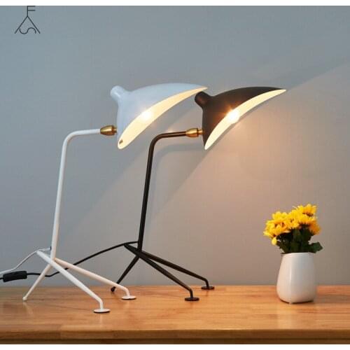 Nordic Table Lamps SERGE MOUILLE Beside Lamp for Study Bedroom Living Room Home Decor Modern Lighting Fixture Makeup Table Light