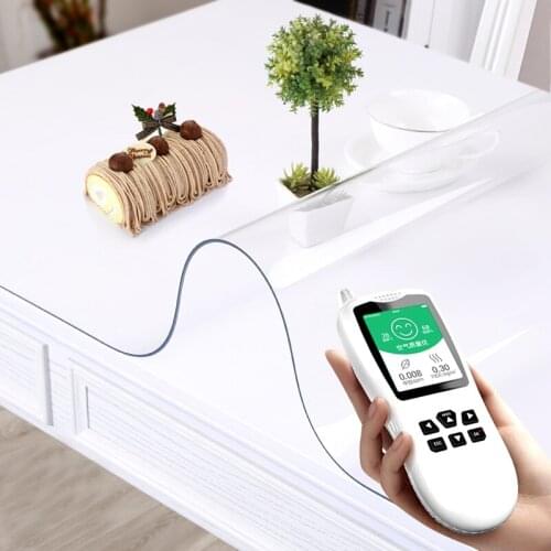 HAZY Transparent PVC Tablecloth Waterproof Rectangle Table Cloths Dining Table Cover Mat with Kitchen Pattern Coffee Table Mat