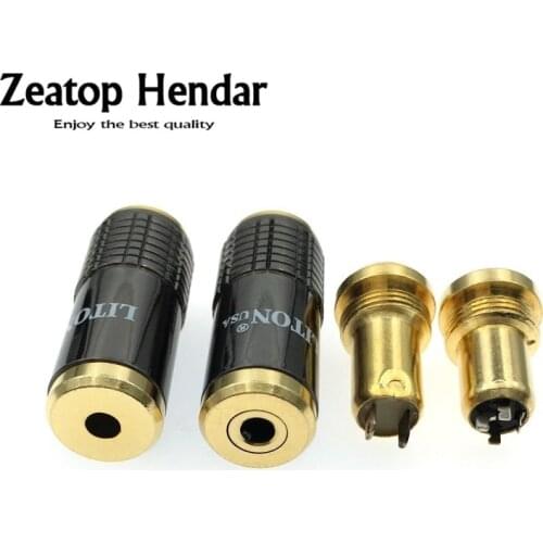 1Pcs 3.5 Audio Plug 3.5mm 3 / 4 Pole Female Jack Solder for DIY Headphone Earphone Adapter Diameter 8mm Connector