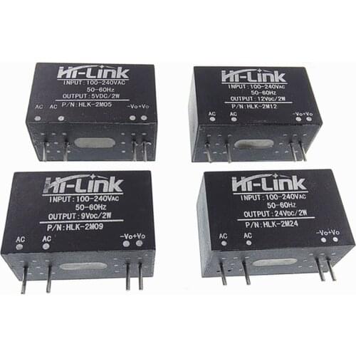 1PCS AC-DC isolation switching power supply module HLK-2M03 HLK-2M05 HLK-2M09 HLK-2M12 220v to 3.3V 5V 9V 12V 0.83A